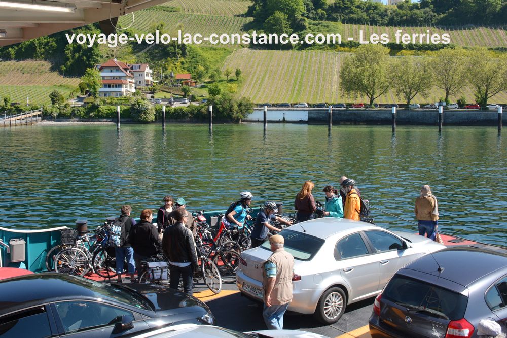 Voyage vélo autour du lac de Constance - Les ferries sur le lac de Constance